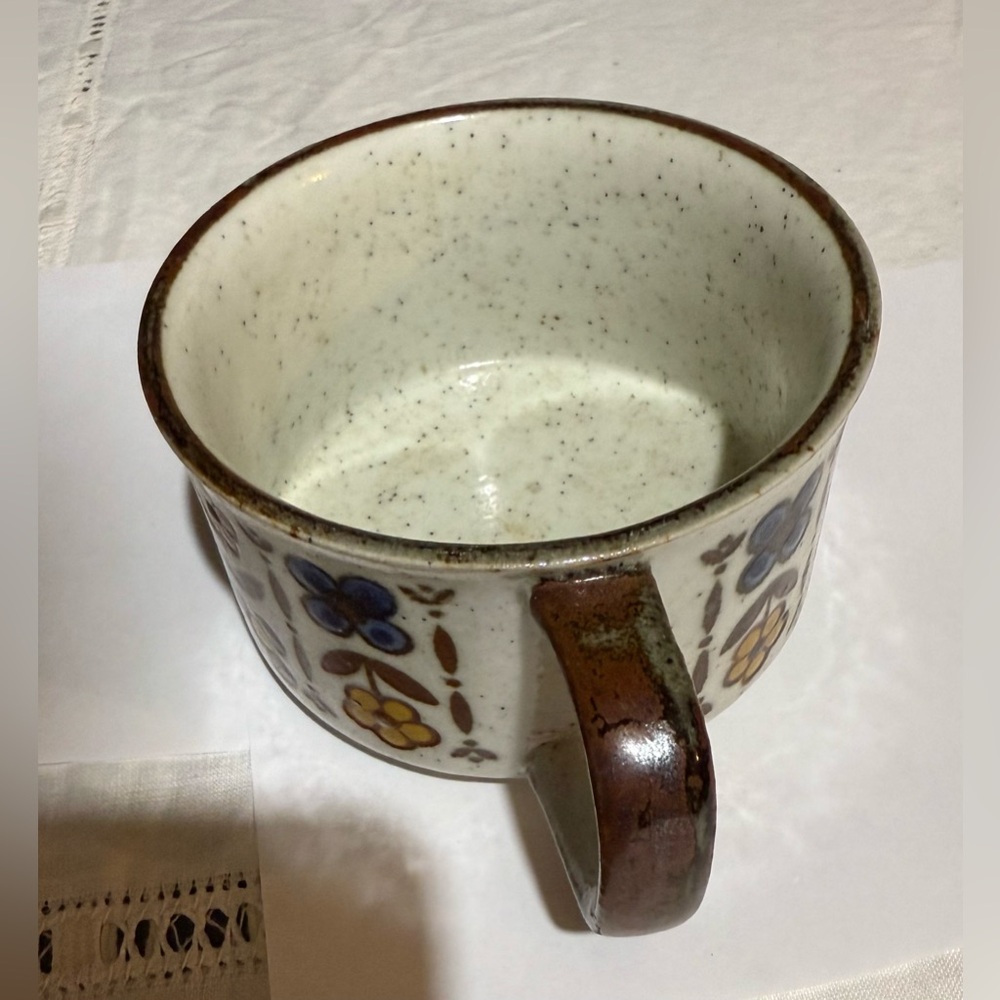 Vintage Otagiri retro flowers soup mug - Picture 4 of 4